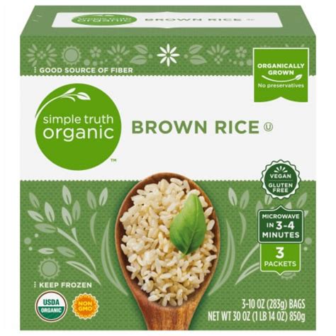 Simple Truth Organic Frozen Brown Rice 3 Ct 10 Oz Fred Meyer