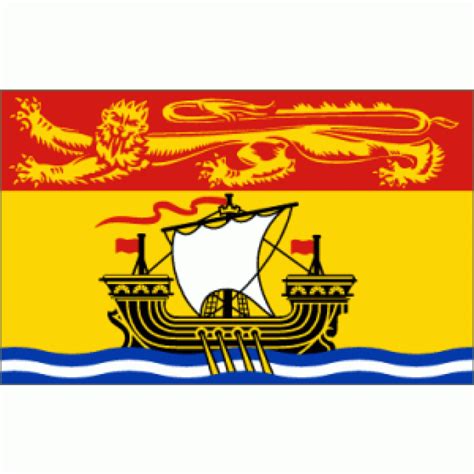 New Brunswick Flag (Canada) 4 X 6 Inch pack of 10