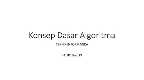 Konsep Dasar Algoritma презентация онлайн