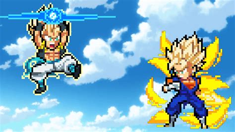 Gogeta Vs Vegito Sprite art : r/deathbattle