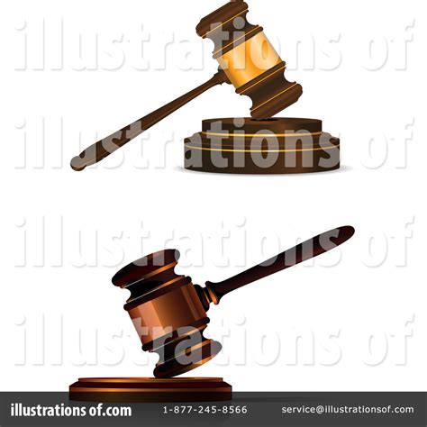 Gavel Clipart #1270976 - Illustration by Vector Tradition SM