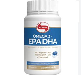 OMÊGA 3 EPA DHA 1000MG 120 CÁPSULAS VITAFOR Plurifarma