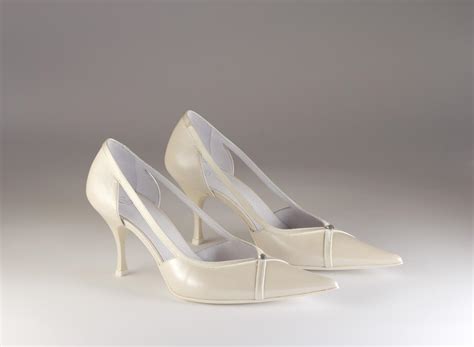 Scarpa Donna Elegante Da Sposa E Cerimonia In Pelle Con Inserti In