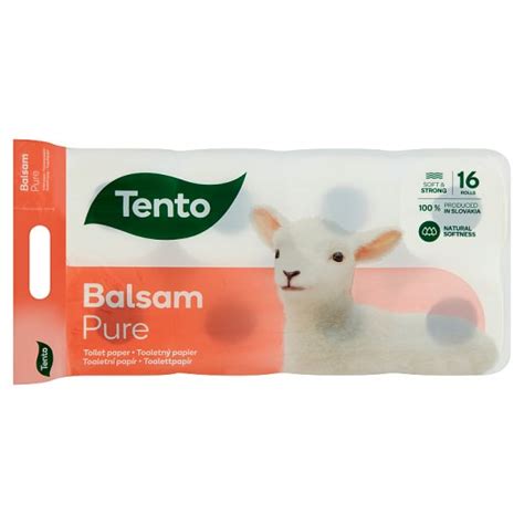 Tento Balsam Pure Toilet Paper Ply Rolls Tesco Online Tesco