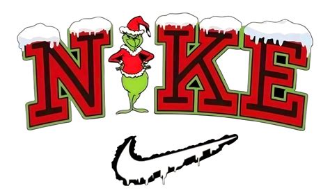 Nike Grinch Head Christmas Embroidery Designs File Nike Machine