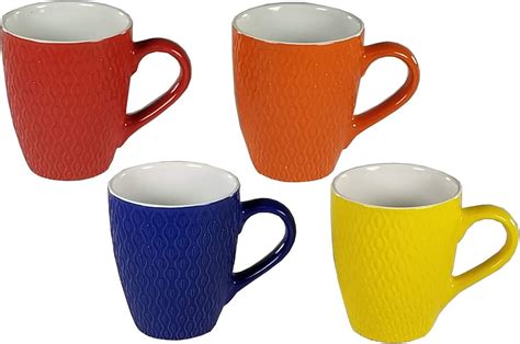 Amazon Pc Multi Color Oz Coffee Mug Set Coffee Cups Mugs