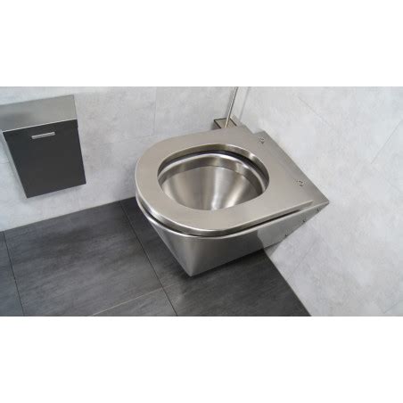 WC suspendu acier inox ULTIMA pour chasse directe ou réservoir