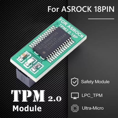 Tpm Security Module Sata Mini For Asus Asrock Gigabyte Msi