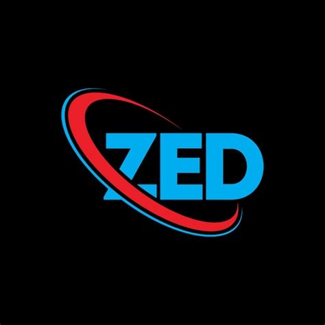 Premium Vector | ZED logo ZED letter ZED letter logo design Initials ZED logo linked with circle ...