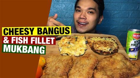 Cheesy Baked Bangus Fish Fillet Mukbang Mukbang Philippines