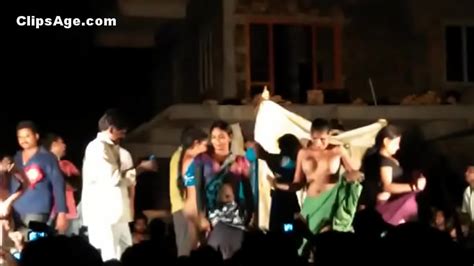 Dick Public Desi Telugu Natukatti Featuring Local Randis Nude On Stage