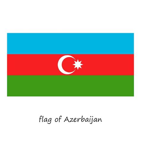 Bandera De Azerbaiy N Vector Premium