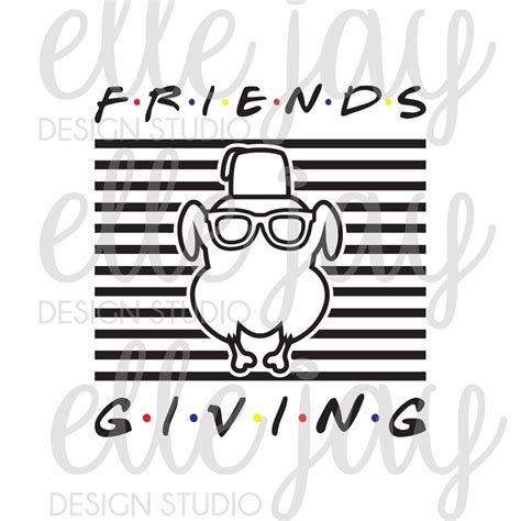 FRIENDS Thanksgiving Turkey Head Friendsgiving Vector | Etsy