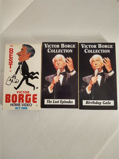 3 Victor Borge VHS Funny Comedy 1990 S Comedian Lost Episodes Birthday