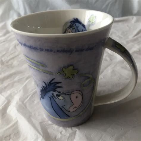 Disney Churchill Winnie The Pooh Sketch Mug Eeyore Vgc Collectors Rare