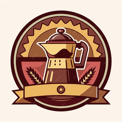 Vintage Coffee Pot Emblem | Premium AI-generated vector