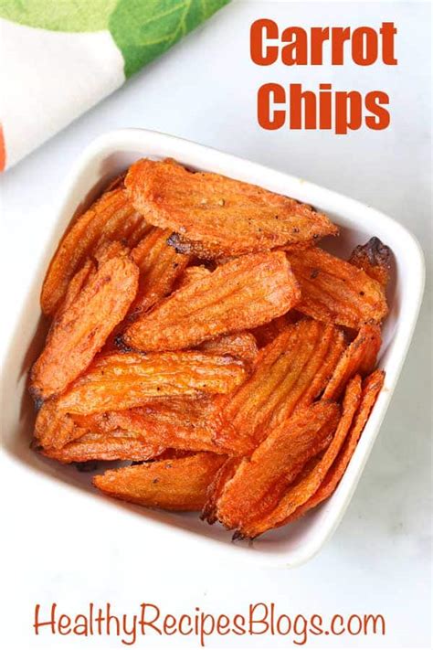 Baked Carrot Chips - Healthy Recipes Blog