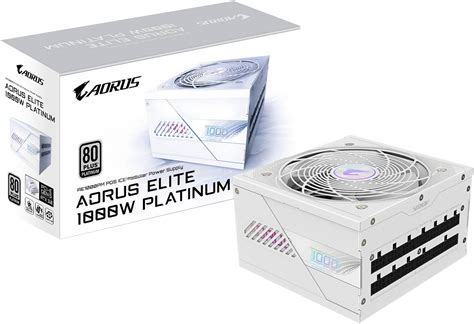 Модульный блок питания GIGABYTE AORUS ELITE P1000W 80+ Platinum PCIe 5. ...