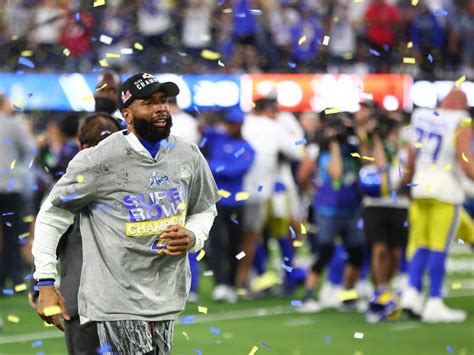 Los Angeles Rams Win 2022 Super Bowl Odell Beckham Jr Cries Tears Of