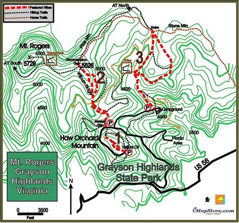 Grayson Highlands State Park Trail Map