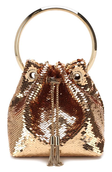 Женская золотая сумка bon bon JIMMY CHOO купить в интернет-магазине ЦУМ ...