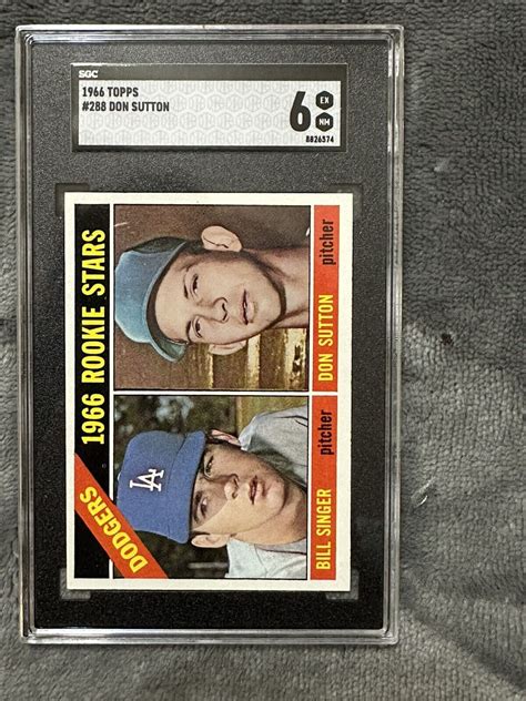 Topps Baseball Don Sutton Rookie Card Rc Sgc Freshly Graded