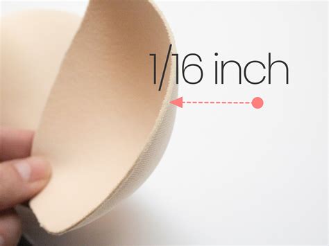 5 Pair Soft Foam Sew In BRA CUPS Swimwear Bikini Inserts Nude Rounded Non Pushup 12 SIZES