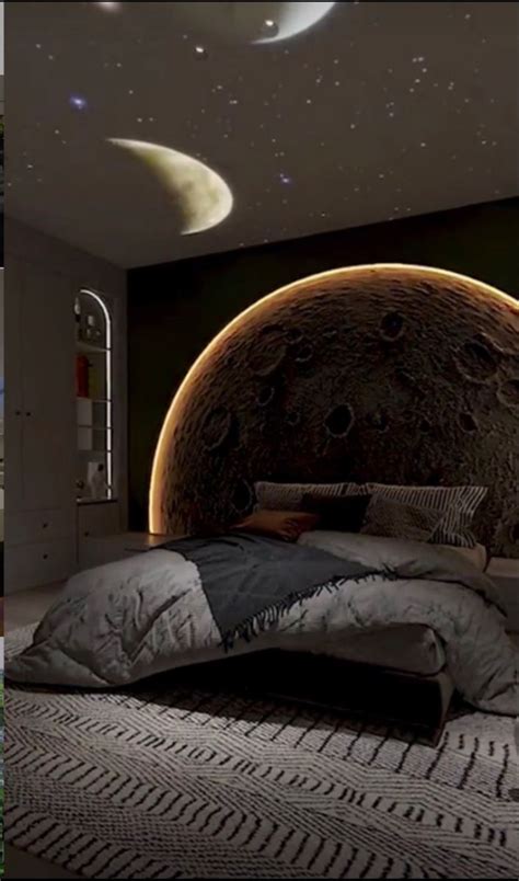 Bedroom moon | Дизайн дома, Квартирные идеи, Интерьеры спальни