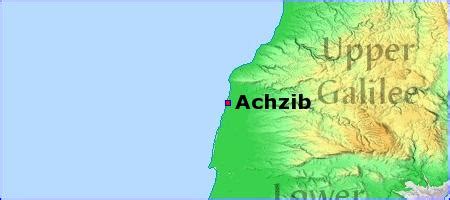 Map Achzib BibleBento