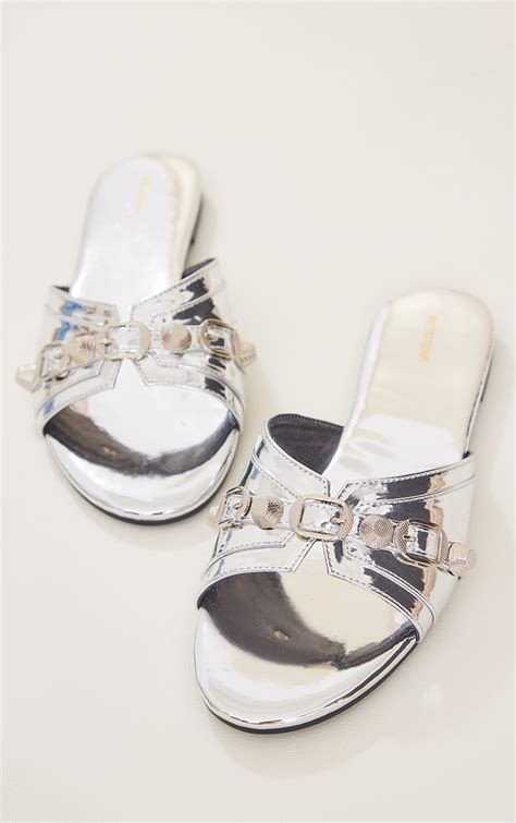 Silver Occasion Shoes Prettylittlething Ie