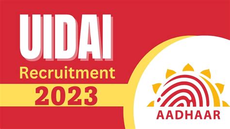 Uidai Recruitment 2023 For Assistant Section Officer Check Post Age