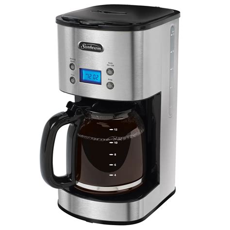 Cafetière Sunbeam 12 Tasses Programmable Acier Inoxydable Bvsbcm0001 033 Sunbeam Canada