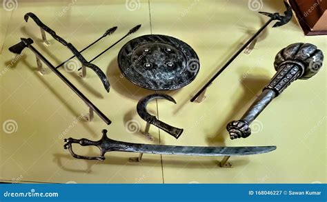 Ancient Weapons of 17 Century,ludhiana,india on 16 August 2019:rifle ...