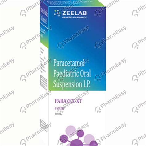 Buy Parazex Xt 250 Mg5ml Syrup 60 Online At Flat 15 Off Pharmeasy