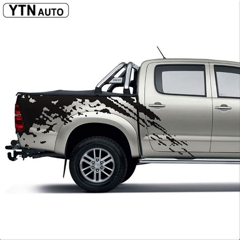 Car Stickers 2 Pcs Mudslinger Body Backside Graphic Face Vinyl