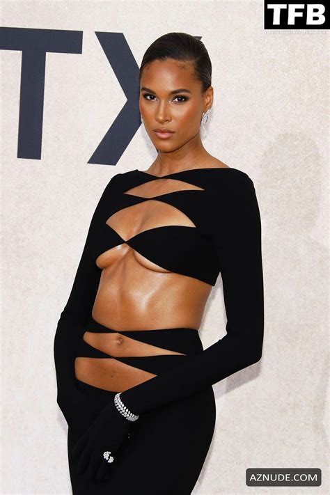 Cindy Bruna Sexy Seen Showing Off Her Oiled Tits At The Amfar Gala In Cannes Aznude