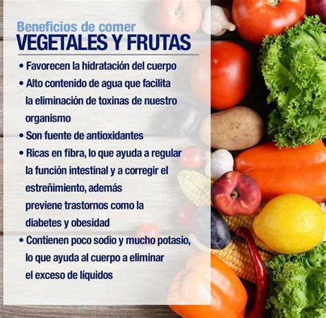 Beneficios De Comer Vegetales Y Frutas Jugos Saludables Nutrición