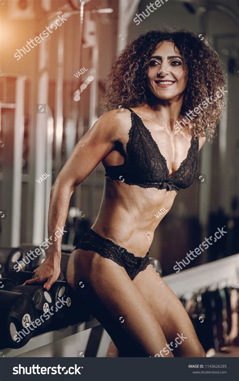 Womans Body Bodybuilder Gym Sexy Lingerie Stock Photo Shutterstock