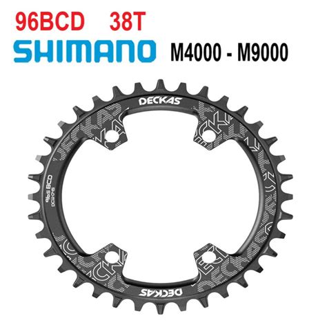Звезда передняя Deckas 38T 96BCD, Narrow Wide, для шатунов Shimano ...