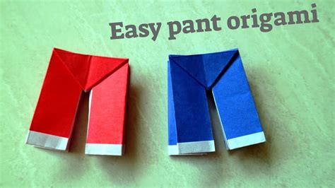 How To Make Origami Pants Easy Shorts Origami How To Make Origami