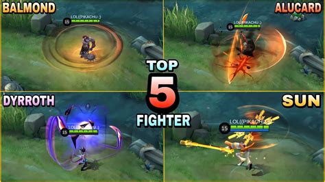 Top 5 Fighter For 2023 Mobile Legends Youtube