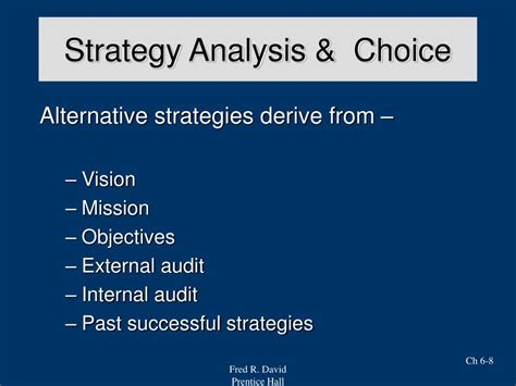 Ppt Chapter Strategy Analysis And Choice Powerpoint Presentation