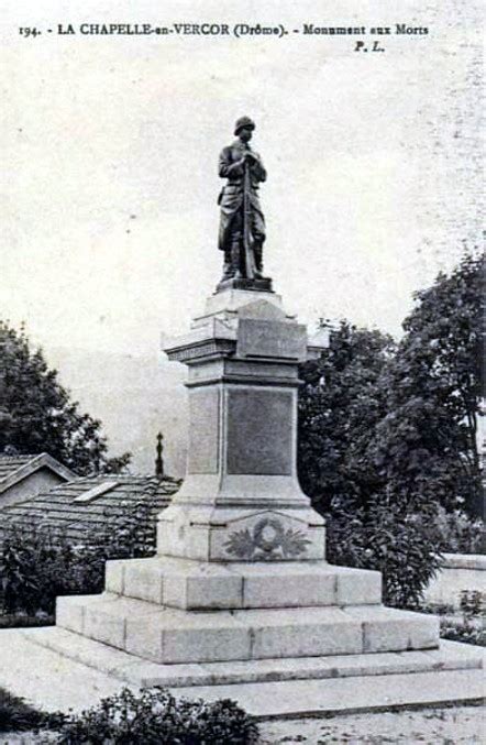 La Chapelle En Vercors Monument Aux Morts Carte Postale Ancienne Et