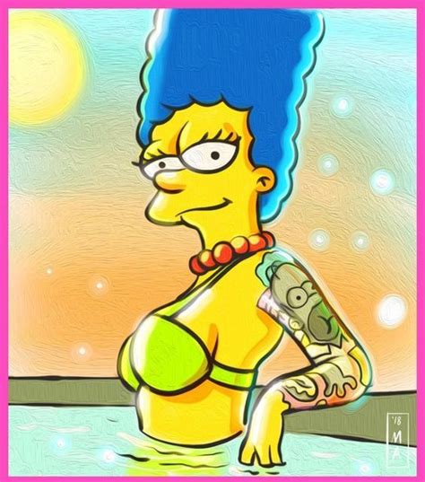 Marge Simpson Dessin simpson Art de bande dessinée Personnage simpson