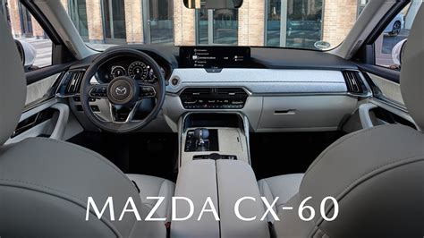 2023 Mazda CX 60 PHEV Exterior Interior And Driving Modern Luxury