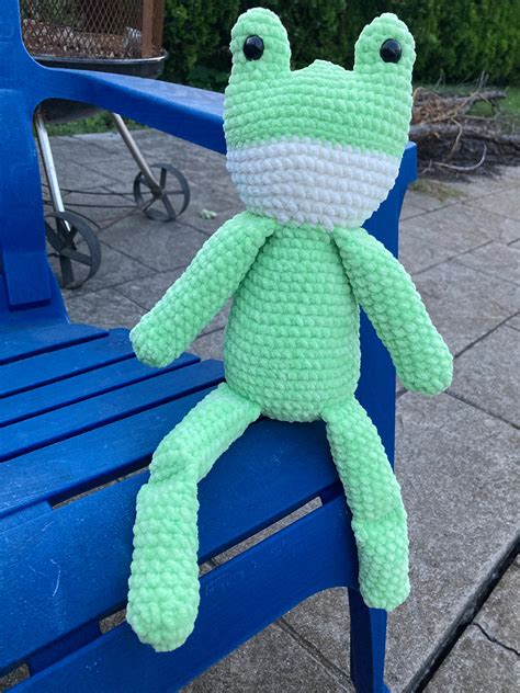 Crocheted Frog Plushie Etsy