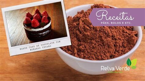 Naked Cake Vegano De Chocolate Morangos