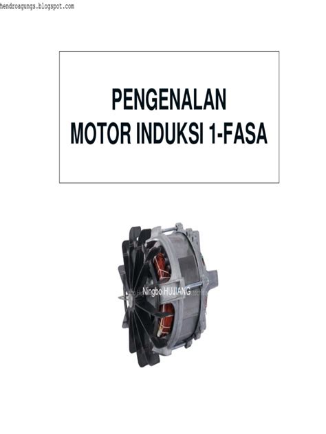 Pengenalan Motor Induksi 1 Fasa Pdf