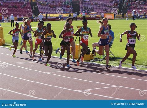 Athlets On The 800 Metres Semi Final At The Iaaf World U20