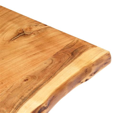 Plateaux De Table En Bois D Acacia Massif YOSOO 100x 50 60 X3 8 Cm